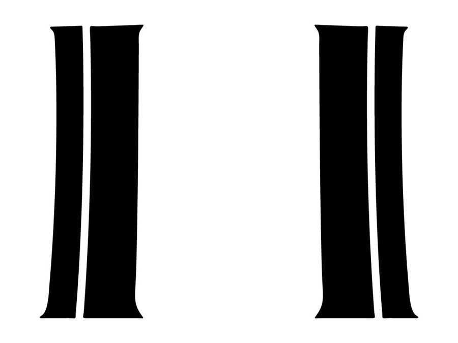 gmc yukon 1992-1999 Carbon Fiber Pillar Trim Diagram