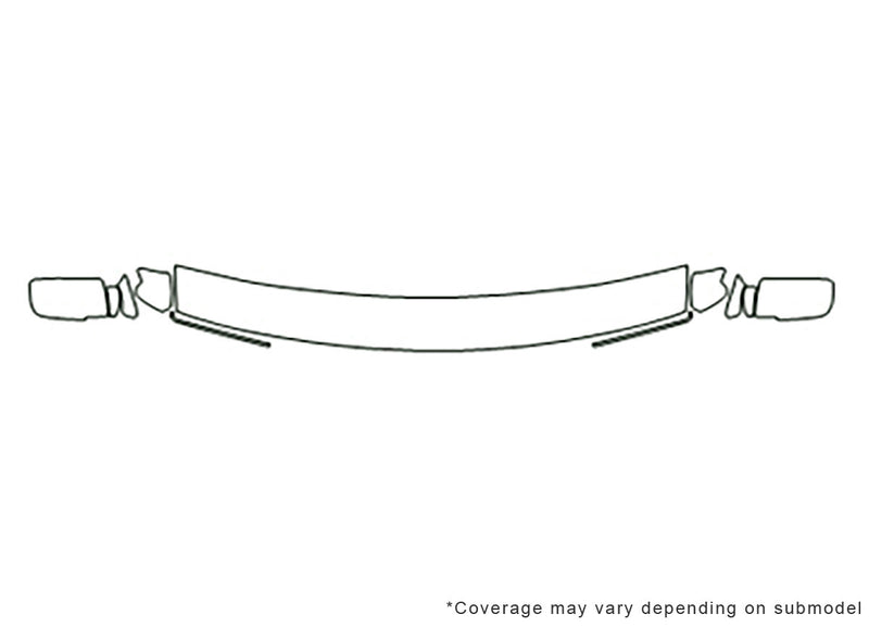 yukon 3M Clear Bra Hood Precut PPF Diagram