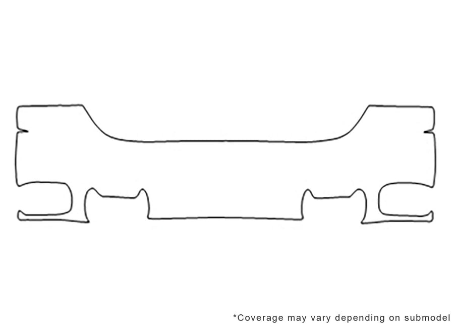 yukon 3M Clear Bra Bumper Precut PPF Diagram