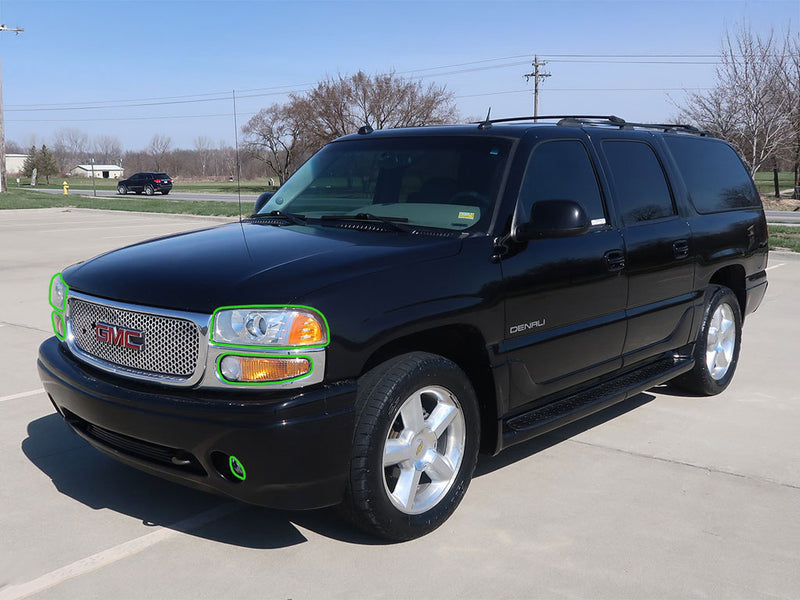 gmc yukon 2000-2006 Headlight Protection Installation Location
