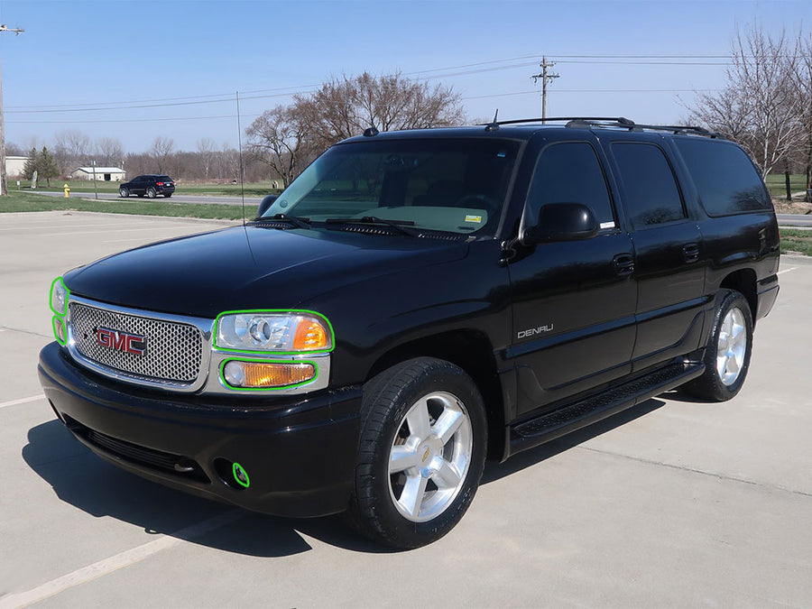 gmc yukon 2000-2006 Headlight Protection Installation Location