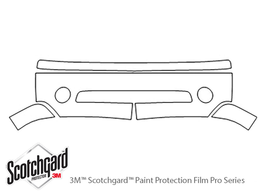 yukon 3M Clear Bra Bumper Precut PPF Diagram