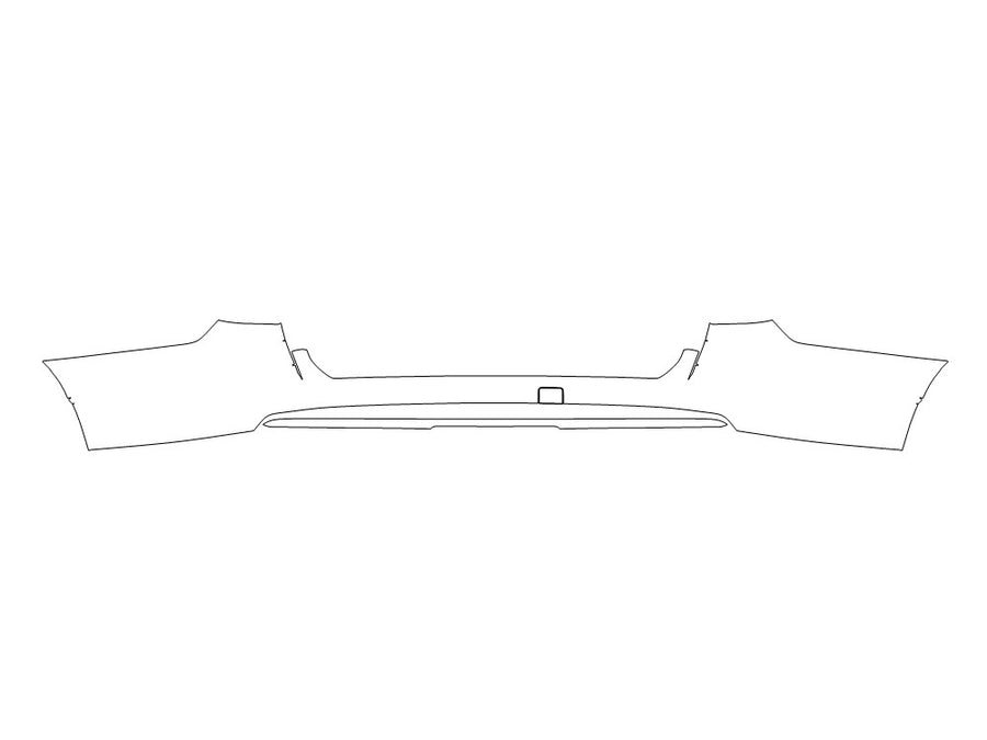yukon 3M Clear Bra Door Cup Precut PPF Diagram