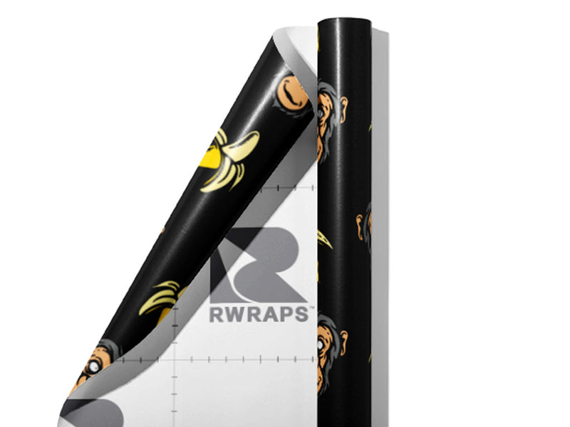 Go Bananas Primate Wrap Film Sheets~Rwraps Series 914 Go Bananas Primate Scrolled Sheet~3