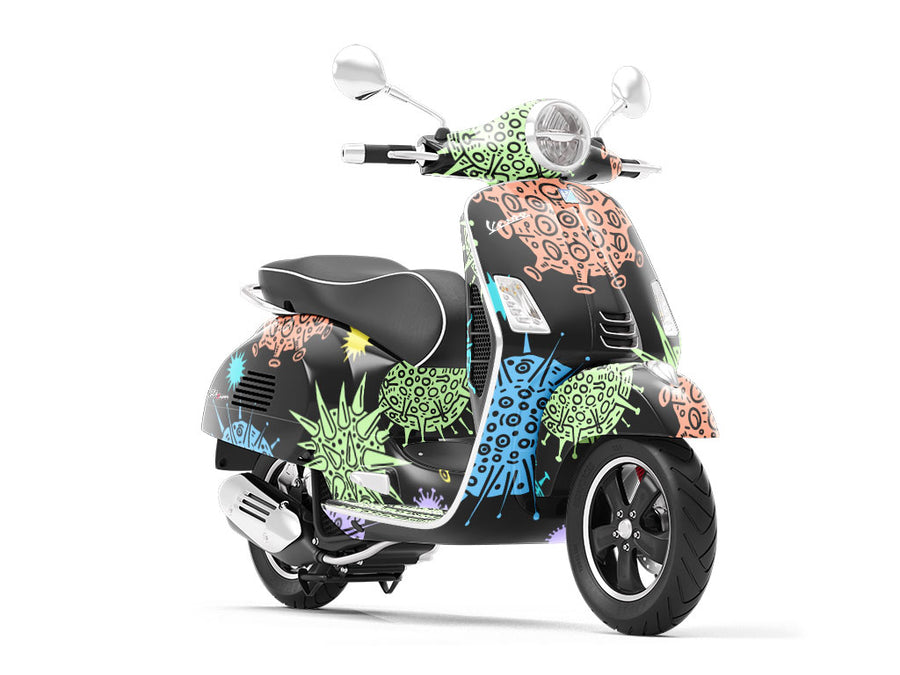 Go Viral Mosaic Vespa Scooter Wrap Film