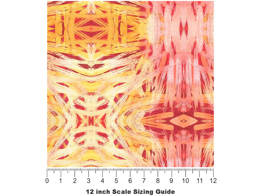 Going Going Gone Watercolor Vinyl Film Pattern Size 12 inch Scale~Rwraps Going Going Gone Watercolor Sizing Chart~2