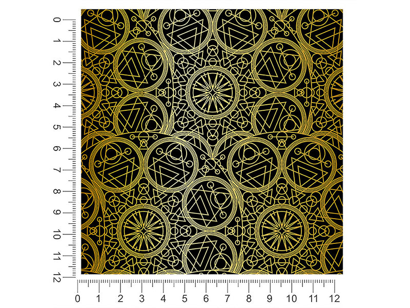 gold alchemy mandala 1ft x 1ft Craft Sheets
