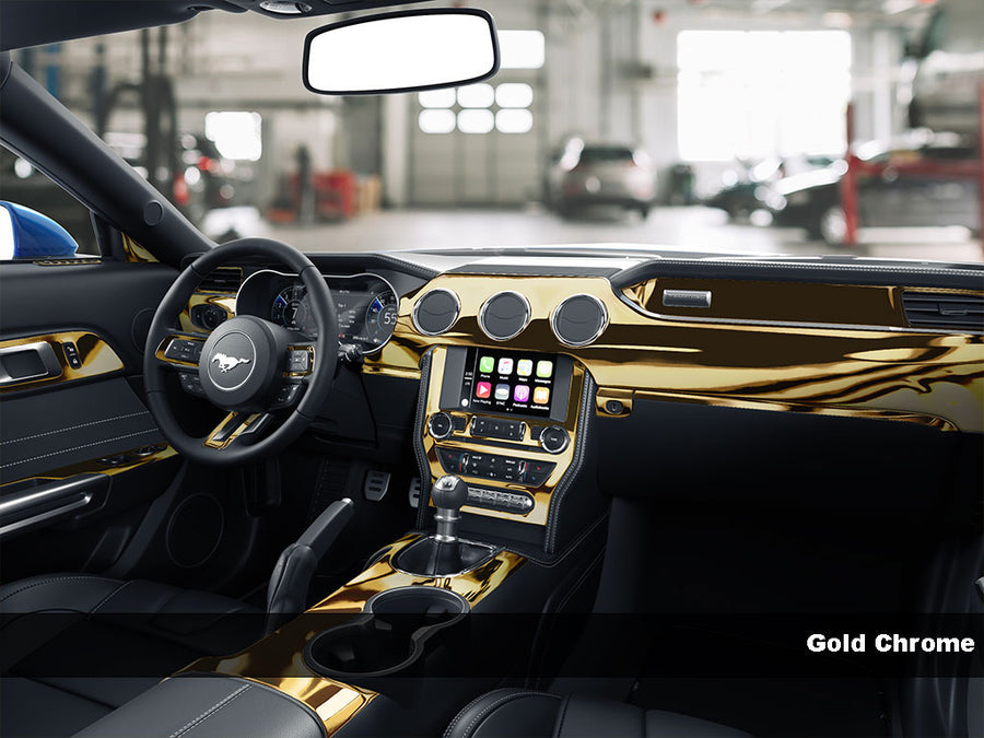 Gray Chrome Dash Trim Kit Finish