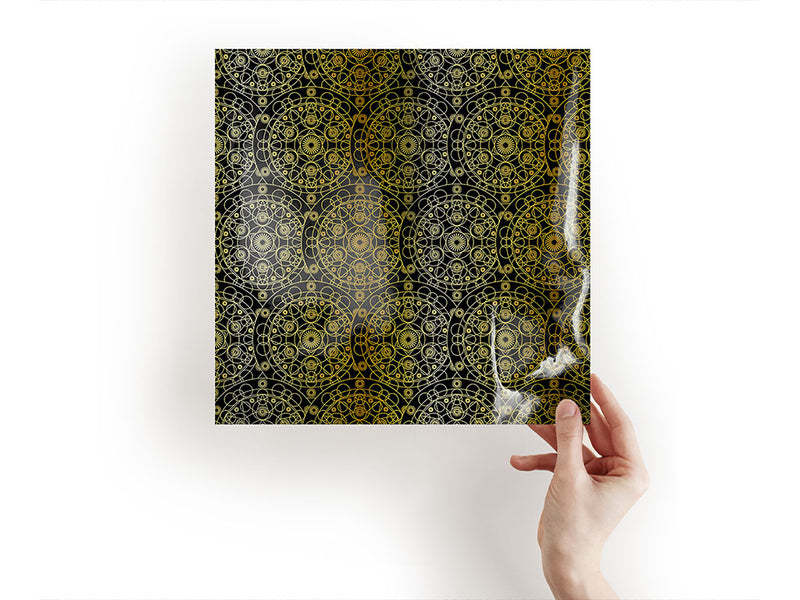 gold cylindrical mandala Craft Sheets