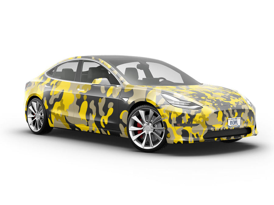 Gold ERDL Camouflage Vehicle Vinyl Wrap