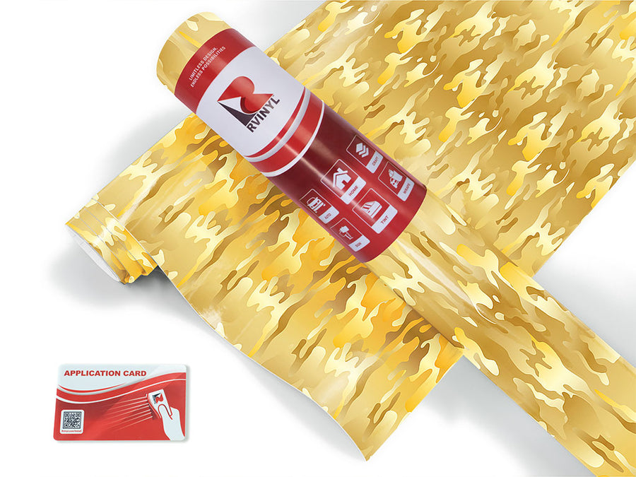 gold foil camouflage Craft Vinyl Roll