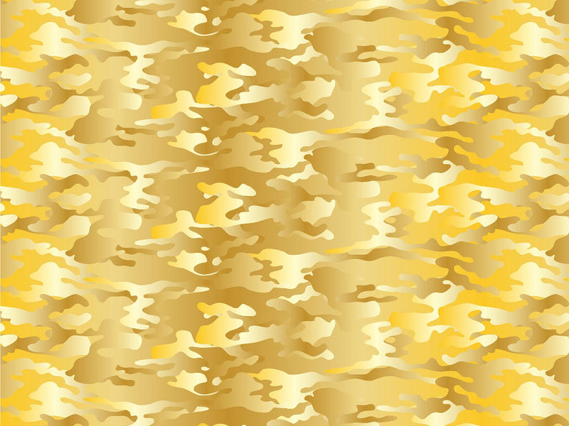 Gold Foil Camouflage Vinyl Wrap Pattern~Rwraps Series 914 Digitally Printed Vinyl Wrap~0