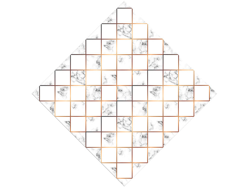 Gold Inlay Tile Vinyl Wrap Pattern