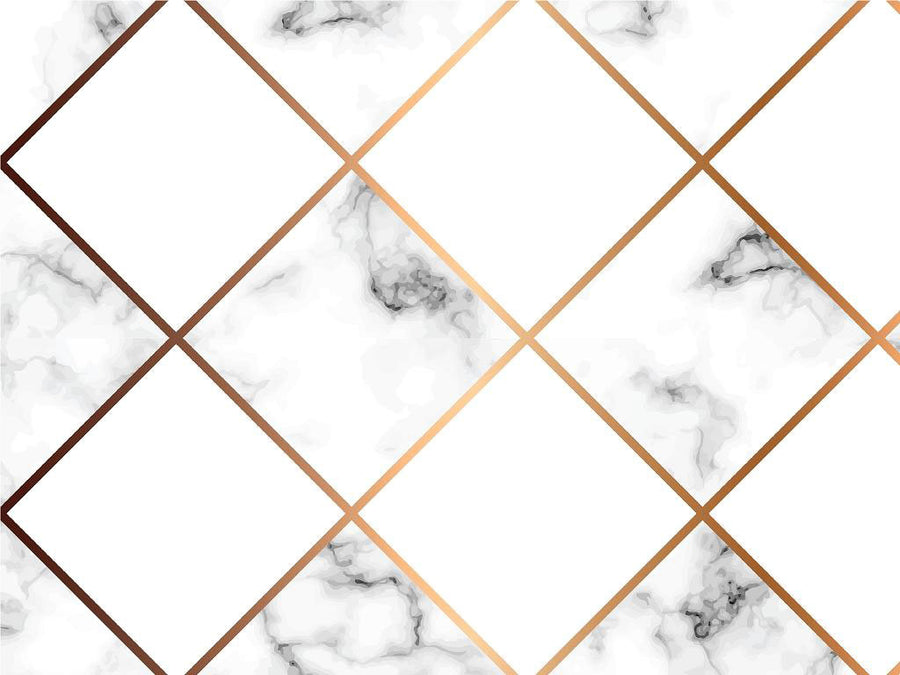 Gold Inlay Tile Vinyl Wrap Pattern~Rwraps Series 914 Digitally Printed Vinyl Wrap~0