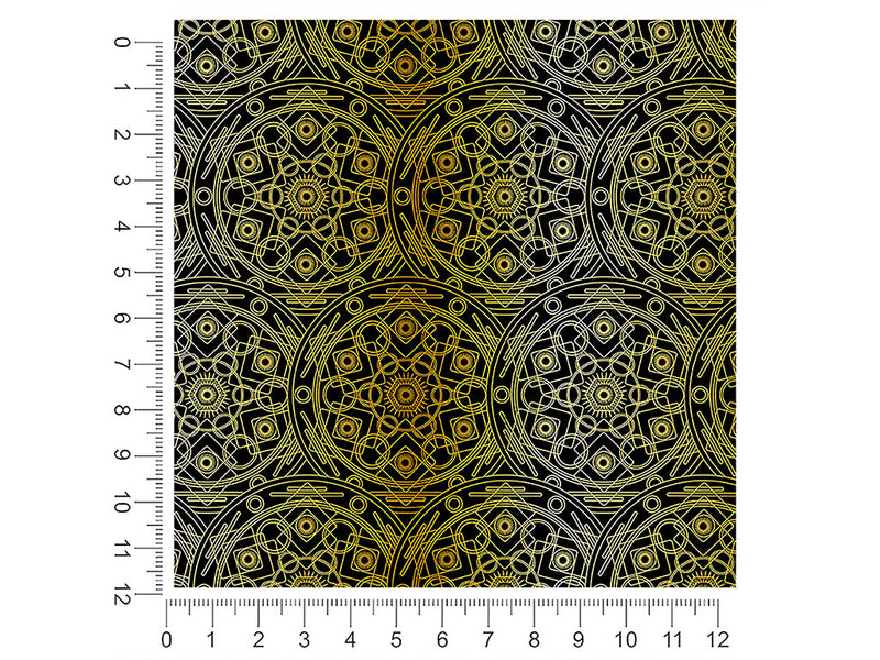 gold polygons mandala 1ft x 1ft Craft Sheets
