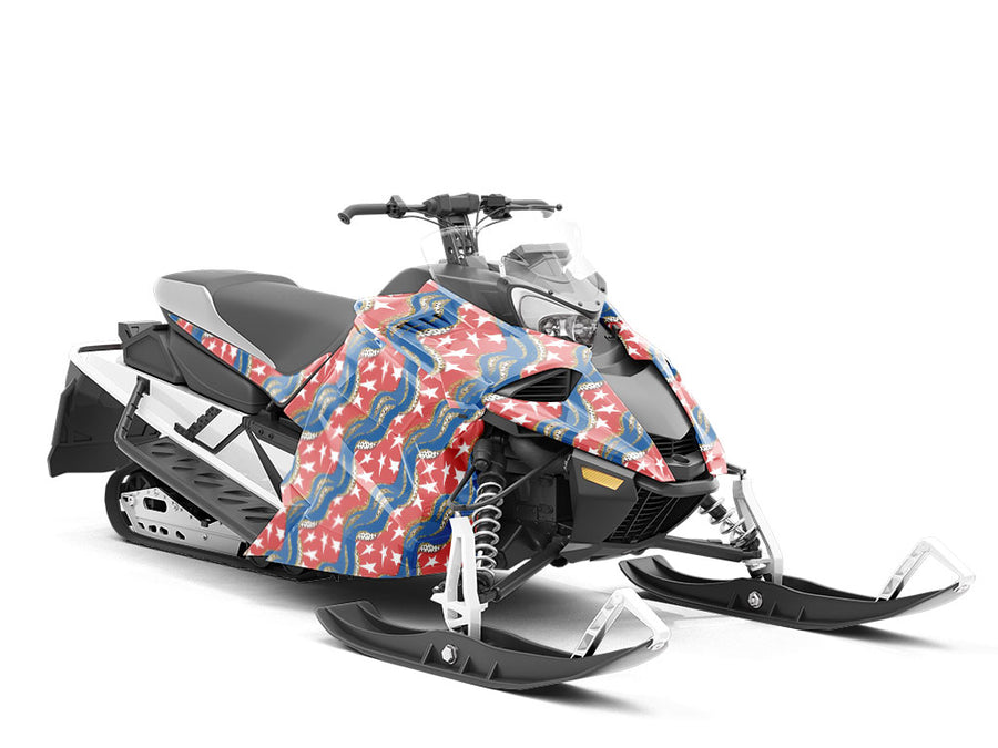 Gold Rush Americana Custom Wrapped Snowmobile