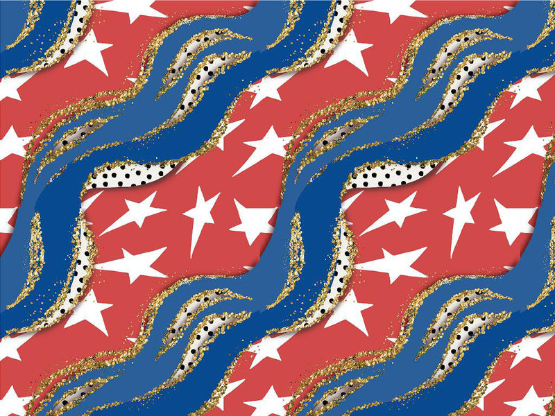 Gold Rush Americana Vinyl Wrap Pattern~Rwraps Series 914 Digitally Printed Vinyl Wrap~0