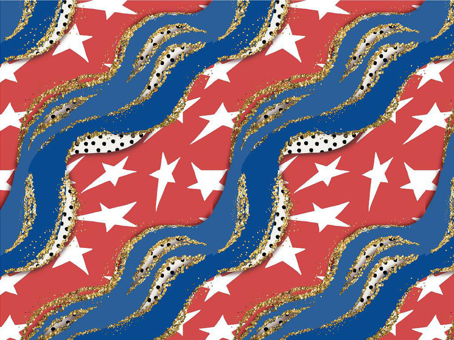 Gold Rush Americana Vinyl Wrap Pattern~Rwraps Series 914 Digitally Printed Vinyl Wrap~0