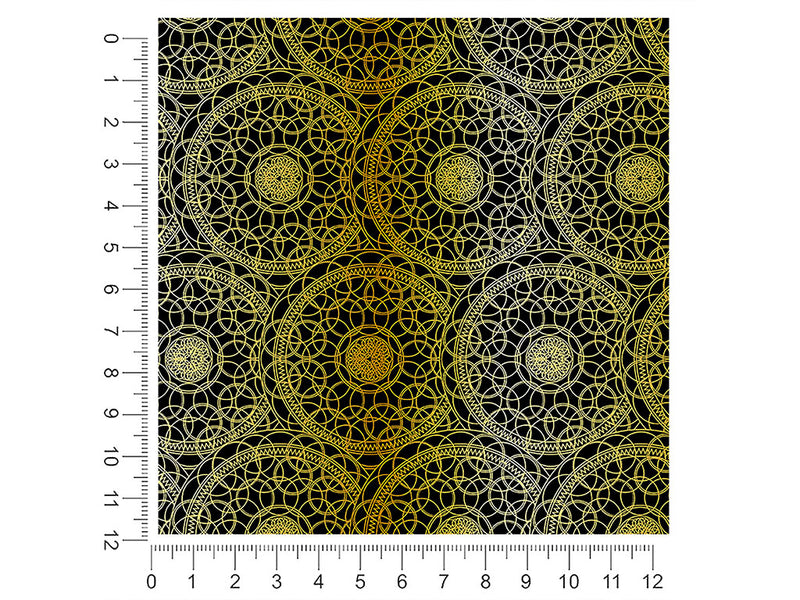 gold venn mandala 1ft x 1ft Craft Sheets