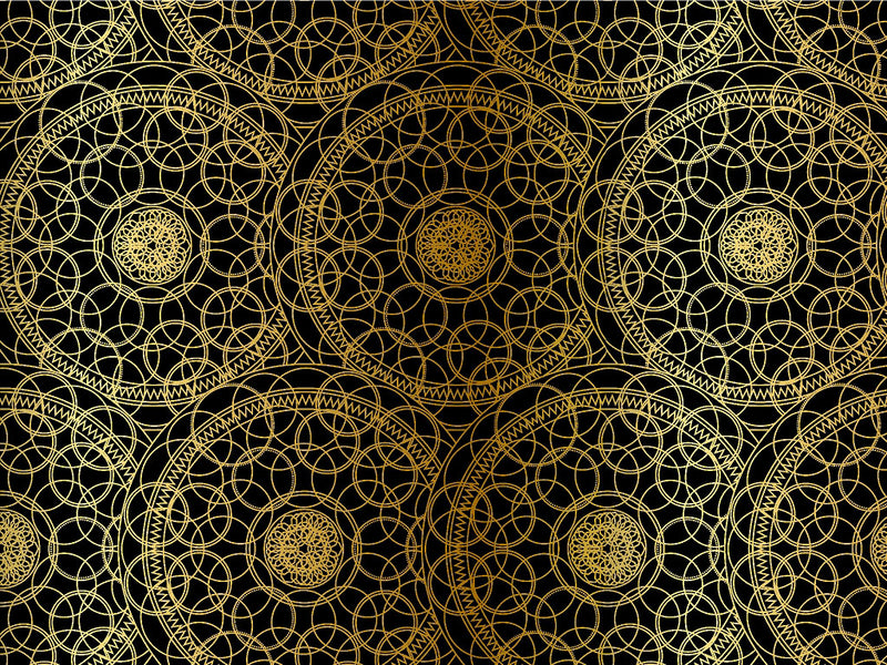 Gold Venn Mandala Vinyl Wrap Pattern~Rwraps Series 914 Digitally Printed Vinyl Wrap~0
