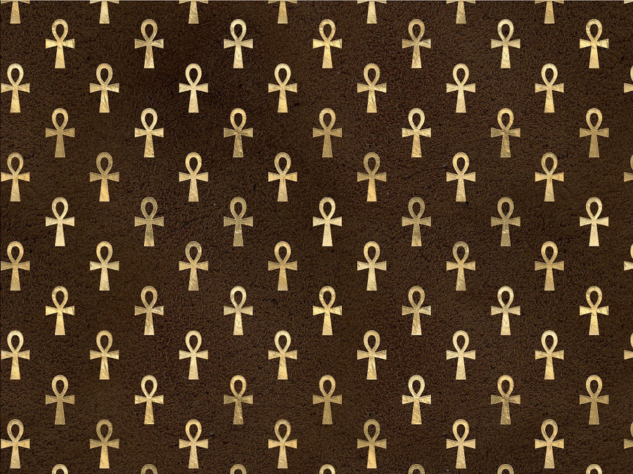Golden Ankh Egyptian Vinyl Wrap Pattern~Rwraps Series 914 Digitally Printed Vinyl Wrap~0