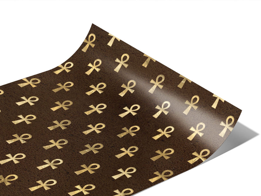 Golden Ankh Egyptian Vinyl Wraps~Rwraps Series 914 Digitally Printed Vinyl Wrap~0