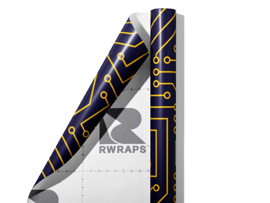 Golden Connectors Technology Wrap Film Sheets~Rwraps Series 914 Golden Connectors Technology Scrolled Sheet~4