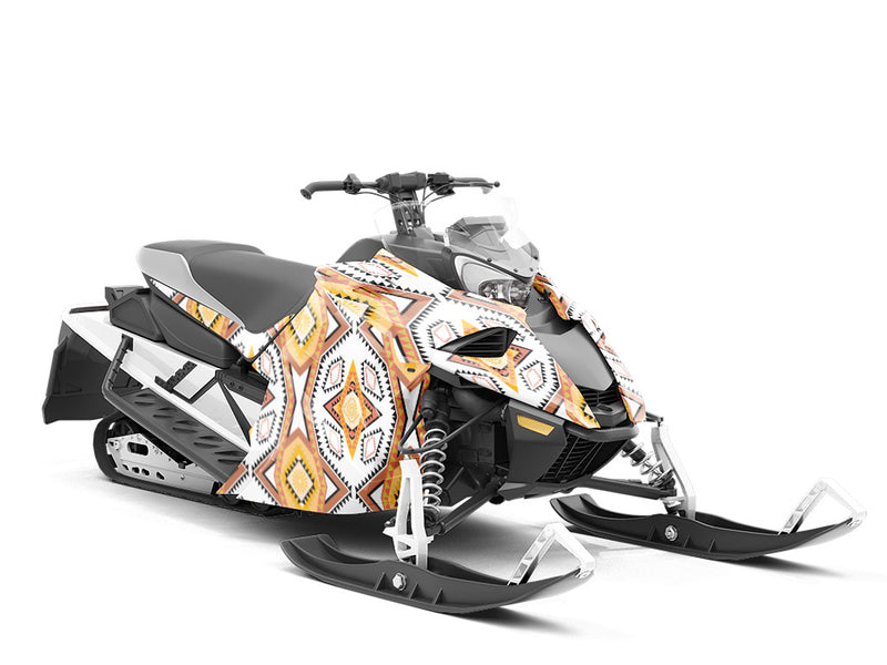 Golden Eye Art Deco Custom Wrapped Snowmobile
