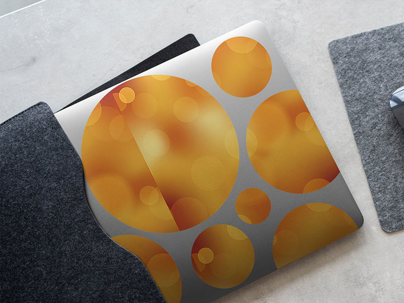 golden future bokeh DIY Laptop Stickers
