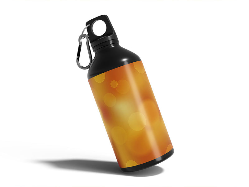 golden future bokeh Water Bottle DIY Stickers