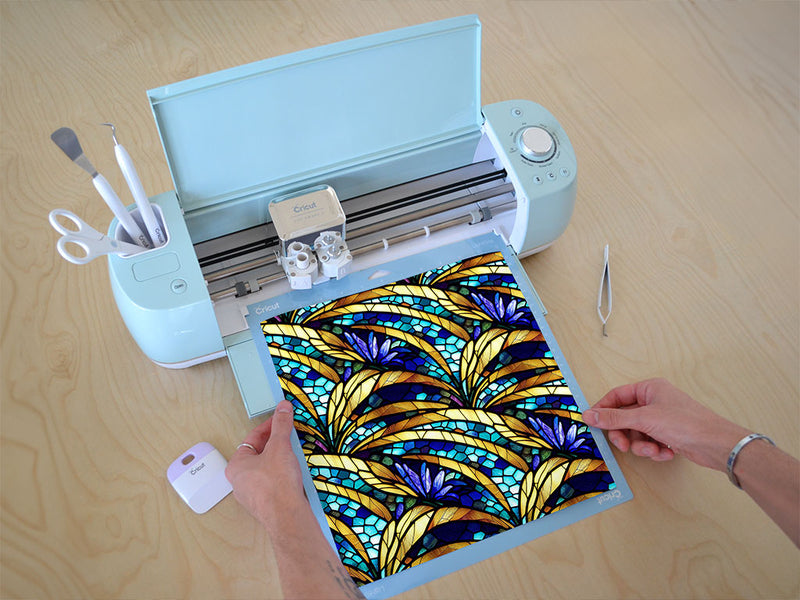 golden growth stained glass Cricut Compatible Vinyl