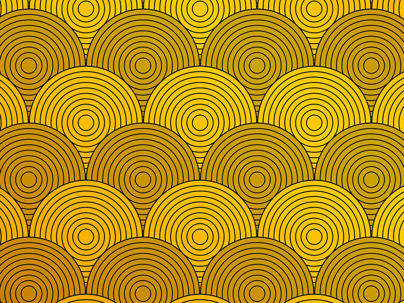 Golden Medallions Art Deco Vinyl Wrap Pattern~Rwraps Series 914 Digitally Printed Vinyl Wrap~0