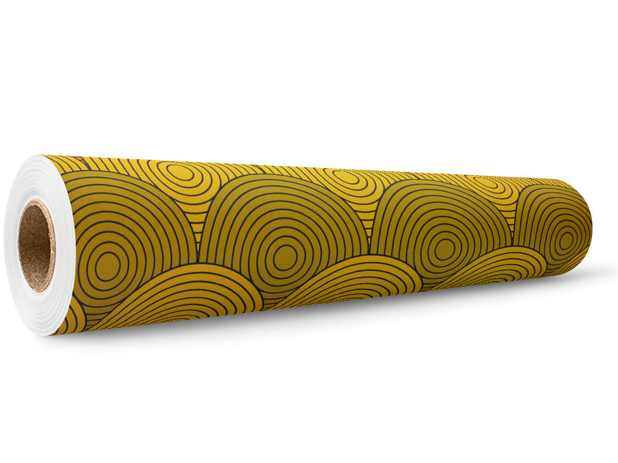 Golden Medallions Art Deco Wrap Film Wholesale Roll~Rwraps Series 914 Digitally Printed Vinyl Roll~5