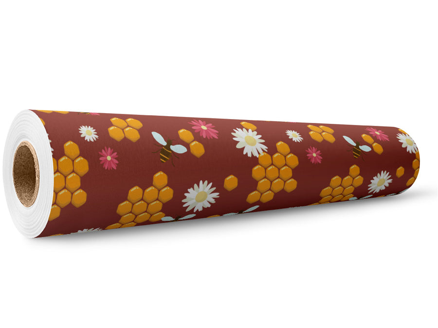 Golden Nectar Bug Wrap Film Wholesale Roll~Rwraps Series 914 Digitally Printed Vinyl Roll~5
