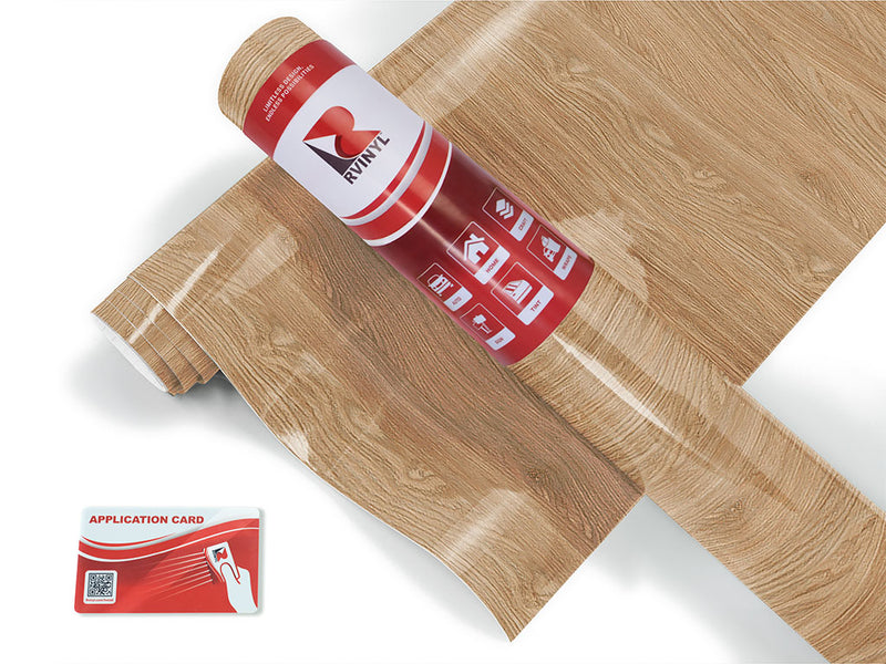 Golden Oak Woodgrain Vinyl Wrap Pattern