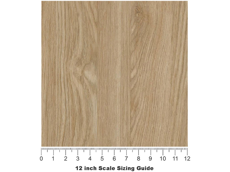 Golden Oak Woodgrain Vinyl Film Pattern Size 12 inch Scale~Rwraps Golden Oak Woodgrain Sizing Chart~3
