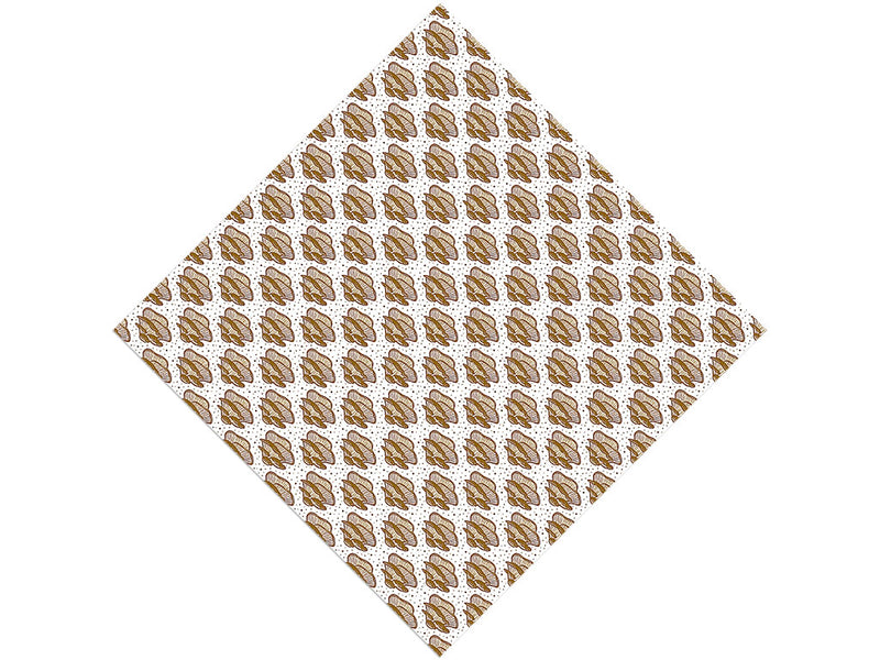 Golden Pleurotaceae Mushroom Vinyl Wrap Pattern