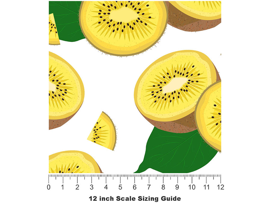 Golden Soreli Fruit Vinyl Film Pattern Size 12 inch Scale~Rwraps Golden Soreli Fruit Sizing Chart~2