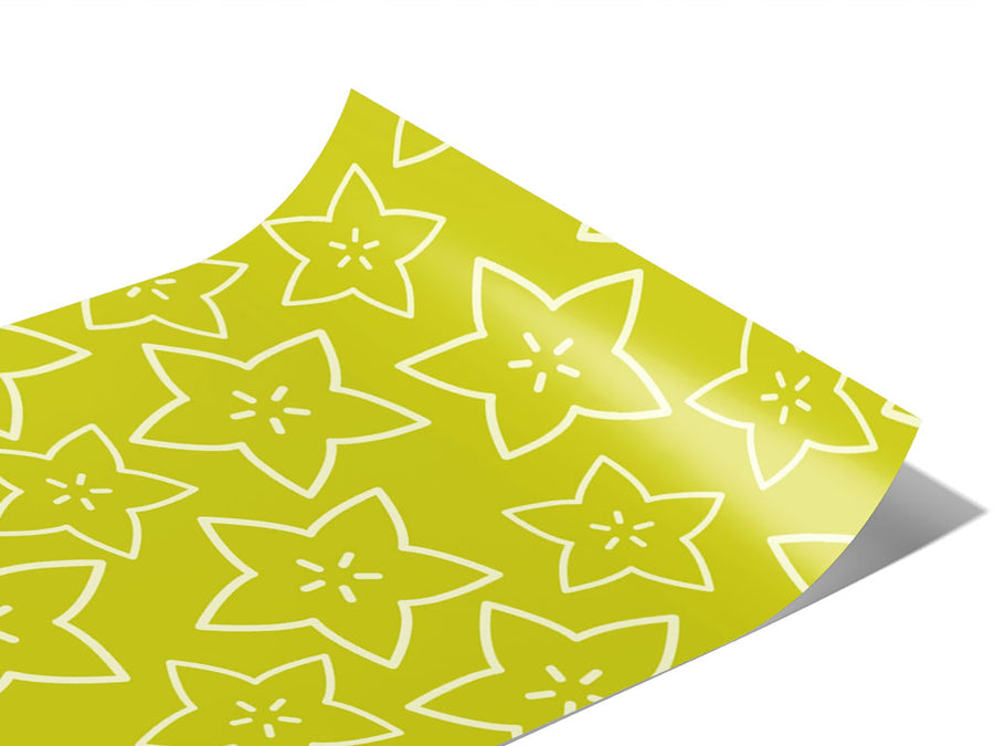 Golden Star Fruit Vinyl Wraps~Rwraps Series 914 Digitally Printed Vinyl Wrap~0