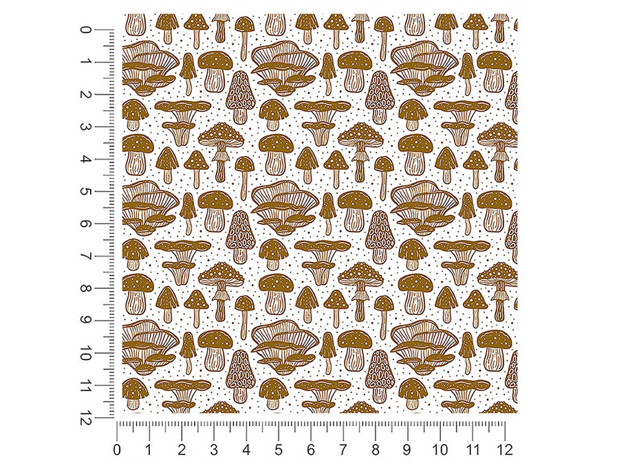golden stems mushroom 1ft x 1ft Craft Sheets