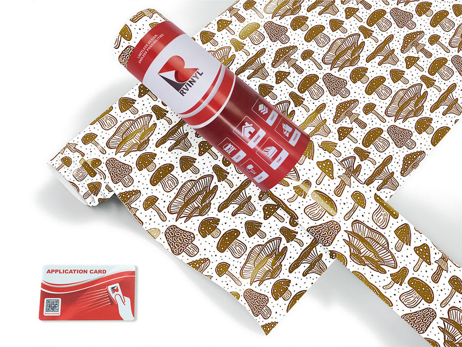 golden stems mushroom Craft Vinyl Roll