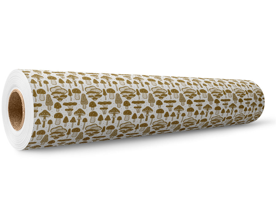 Golden Stems Mushroom Wrap Film Wholesale Roll~Rwraps Series 914 Digitally Printed Vinyl Roll~5