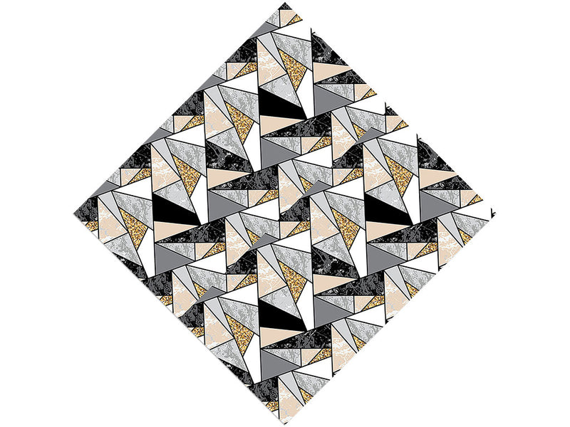Golden Triangles Tile Vinyl Wrap Pattern