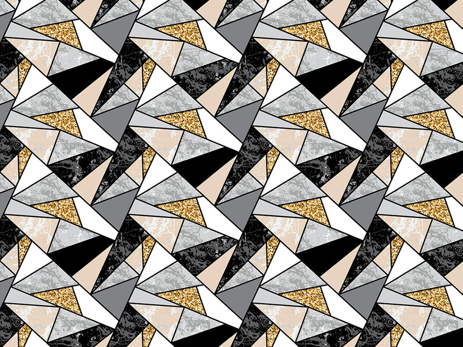 Golden Triangles Tile Vinyl Wrap Pattern~Rwraps Series 914 Digitally Printed Vinyl Wrap~0