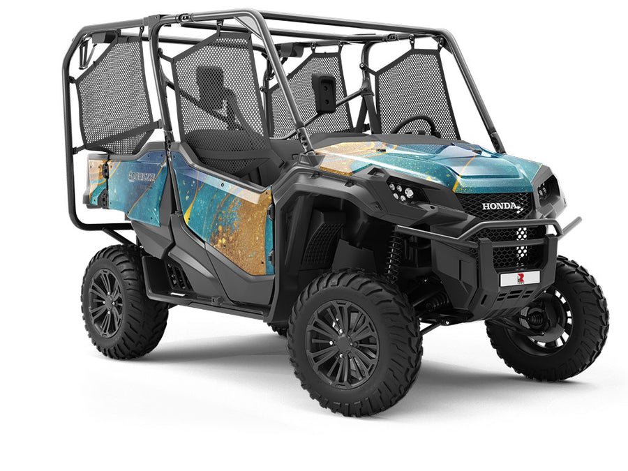 Golden Veins Water Utility Vehicle Vinyl Wrap