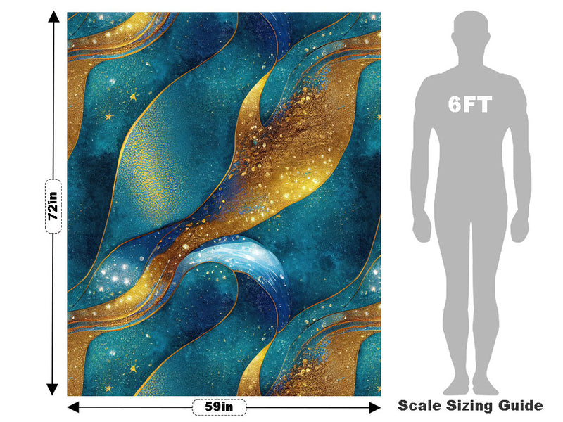 Golden Veins Water Vehicle Wrap Scale~Rwraps Series 914 Golden Veins Water Measurements~1