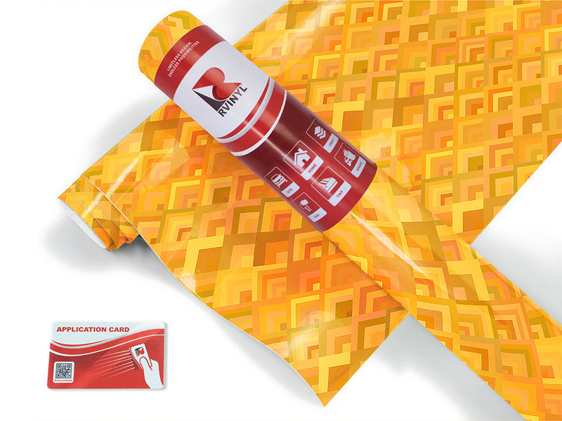 goldenrod dreams mosaic Craft Vinyl Roll