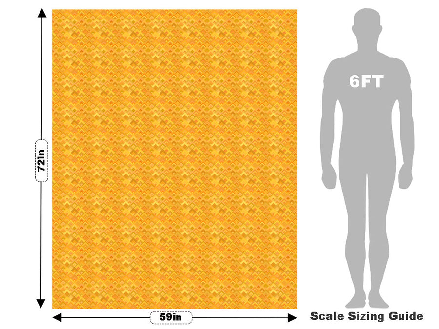 Goldenrod Dreams Mosaic Vehicle Wrap Scale~Rwraps Series 914 Goldenrod Dreams Mosaic Measurements~1