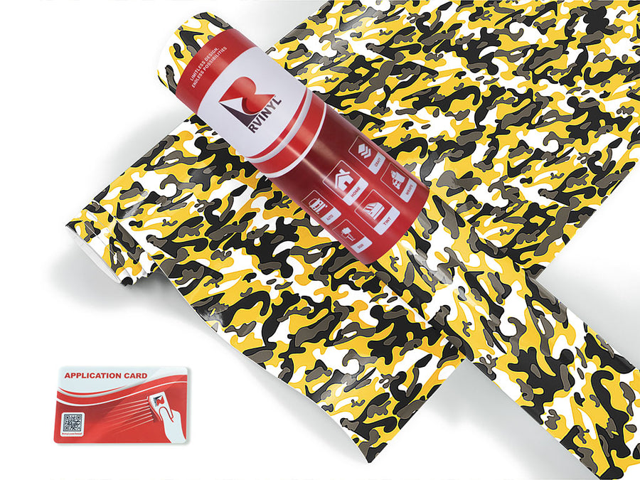 goldenrod flecktarn camouflage Craft Vinyl Roll