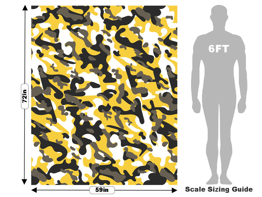 Goldenrod Flecktarn Camouflage Vehicle Wrap Scale~Rwraps Series 914 Goldenrod Flecktarn Camouflage Measurements~2